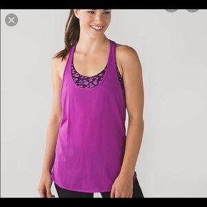 EUC LULULEMON SINGLET SNAP TANK TOP